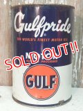 dp-140508-52 Gulf / 40's-50's Gulfpride Motor Oil Can