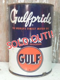 dp-140508-52 Gulf / 40's-50's Gulfpride Motor Oil Can