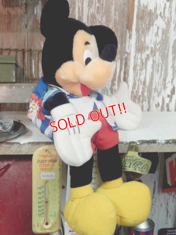 画像4: ct-140429-35 Mickey Mouse / 90's Plush Doll "Aloha shirt"