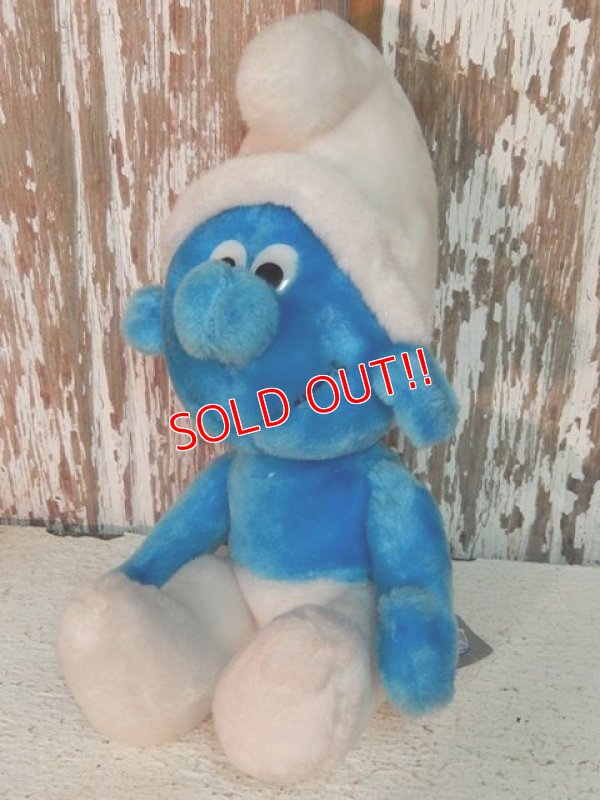 画像1: ct-140516-71 Smurf / 80's Plush Doll