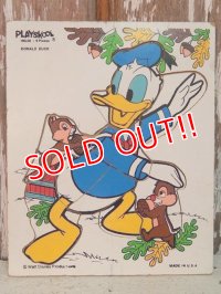ct-140611-01 Donald Duck / Playskool 70's Wood Puzzle