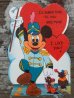 画像1: ct-140318-69 Mickey Mouse / 60's Valentine's Card (1)