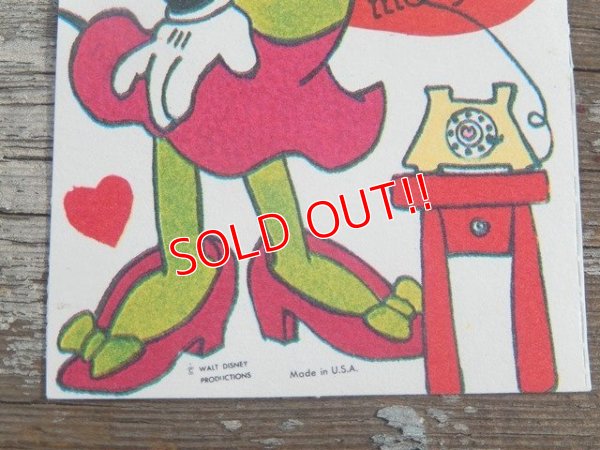 画像3: ct-140318-71 Minnie Mouse / 60's Valentine's Card