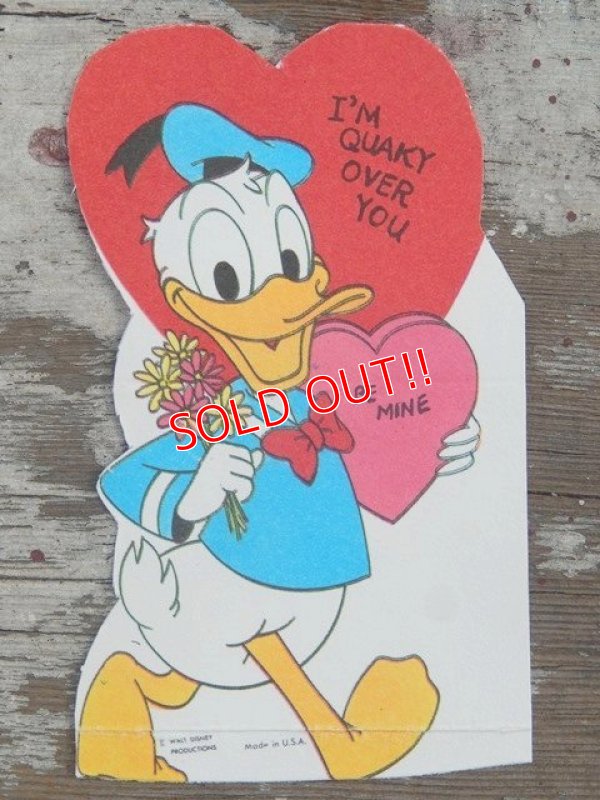 画像1: ct-140318-72 Donald Duck / 60's Valentine's Card