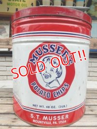 dp-140508-08 Musser's Potato Chips / Vintage Tin Can