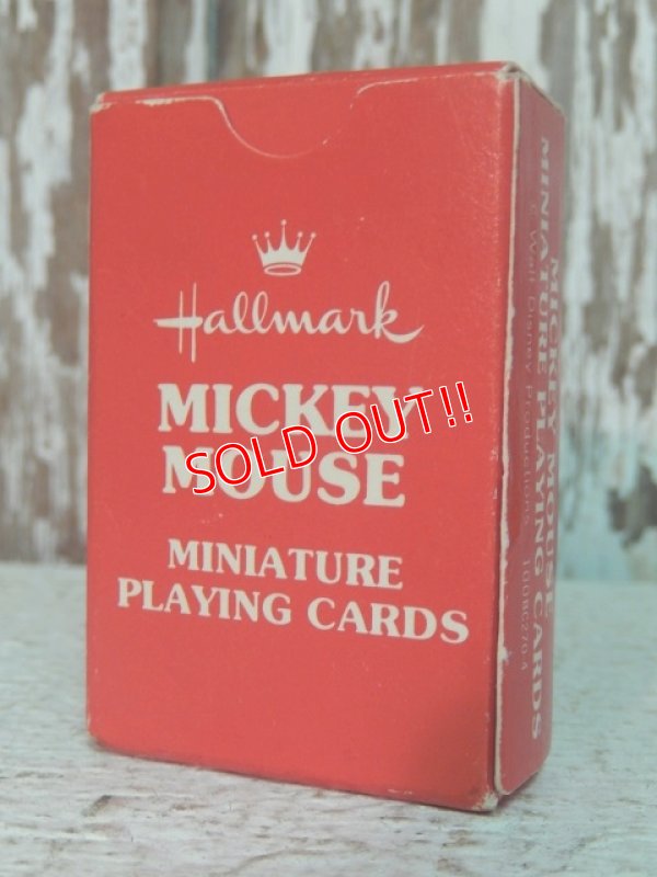 画像2: ct-140516-93 Mickey Mouse / Hallmark 70's Miniature Playing Cards