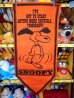 画像1: ct-140617-03 PEANUTS / 60's Banner "Snoopy" Orange (1)