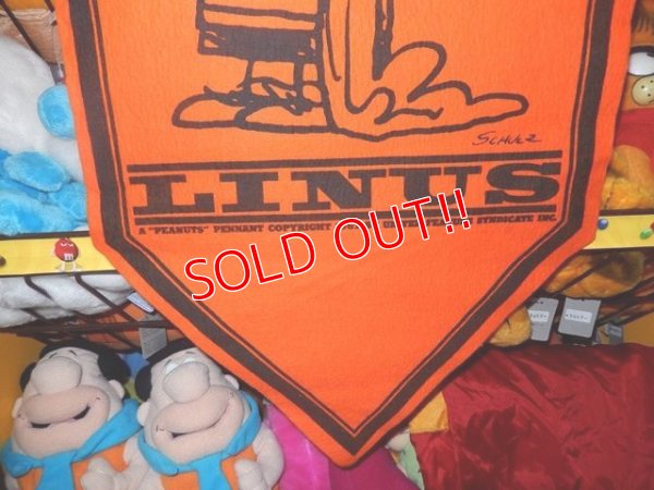 画像4: ct-140617-05 PEANUTS / 60's Banner "Linus" Orange