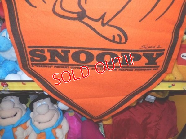 画像4: ct-140617-03 PEANUTS / 60's Banner "Snoopy" Orange