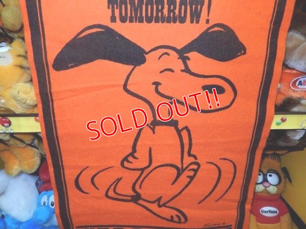 画像3: ct-140617-03 PEANUTS / 60's Banner "Snoopy" Orange