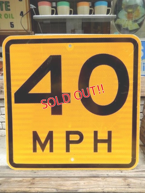 画像1: dp-140606-06 Road sign "40 MPH"
