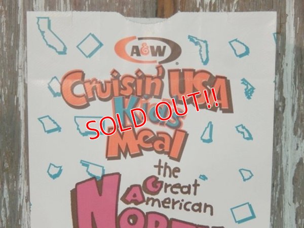 画像2: dp-131105-06 A&W / 1997 Paper Bag "Cruisin' Kid's Meal The Great American North"
