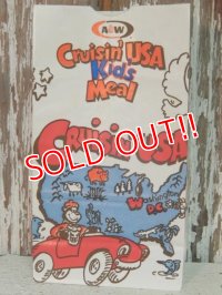 dp-131105-06 A&W / 1996 Paper Bag "Cruisin' Kid's Meal Cruisin' USA"