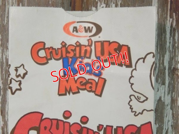 画像2: dp-131105-06 A&W / 1996 Paper Bag "Cruisin' Kid's Meal Cruisin' USA"