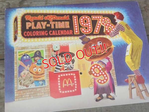 画像5: ct-140701-10 Ronald McDonald Play-Time Coloring Calendar 1978