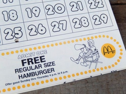 他の写真1: ct-140701-10 Ronald McDonald Play-Time Coloring Calendar 1978