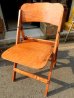 画像1: dp-140702-10 Vintage Wood Folding Chair (1)