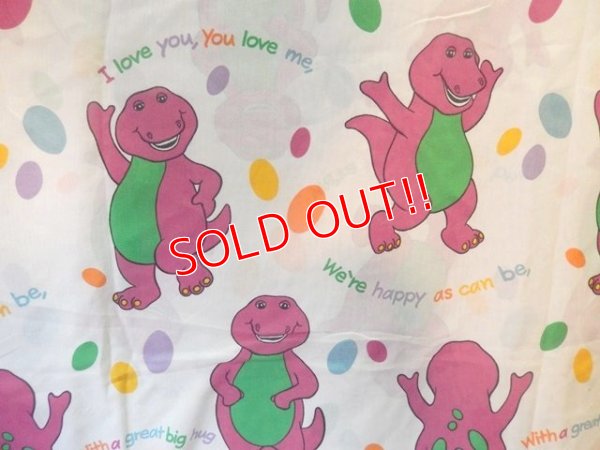 画像2: ct-140702-03 Barney & Friends / 90's Flat Sheet (Twin)