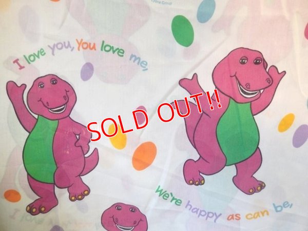 画像3: ct-140702-03 Barney & Friends / 90's Flat Sheet (Twin)