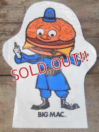 ct-140701-13 McDonald's / Big Mac Police 1976 Vinyl Puppet