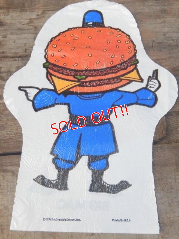 画像4: ct-140701-13 McDonald's / Big Mac Police 1976 Vinyl Puppet