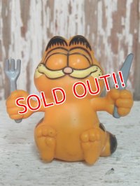 ct-140708-12 Garfield / 80's PVC "Fork & Knife"