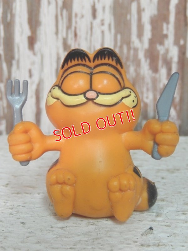 画像1: ct-140708-12 Garfield / 80's PVC "Fork & Knife"