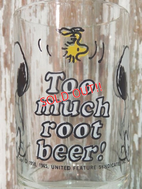 画像4: gs-140708-01 Snoopy / 70's Beer Mug "Too much root beer!"