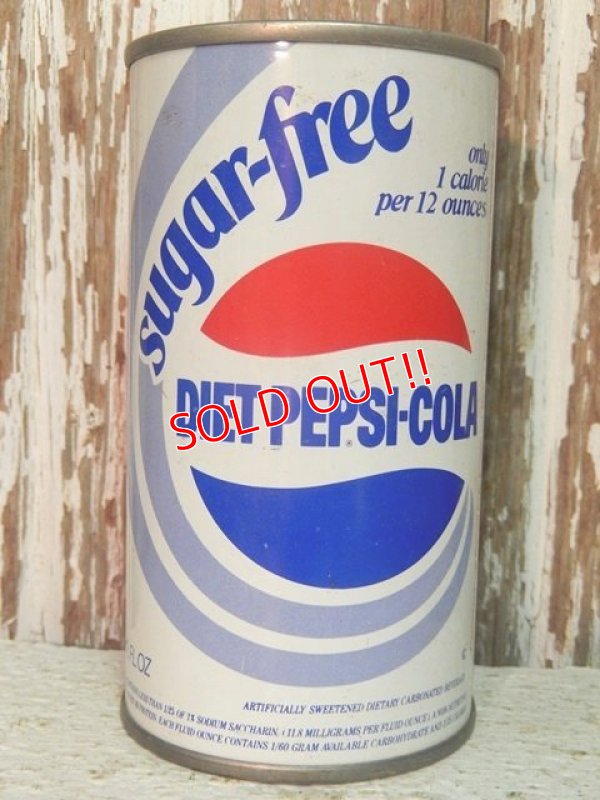 画像2: dp-140707-03 Diet Pepsi Cola / 70's 12oz fl Steel Can