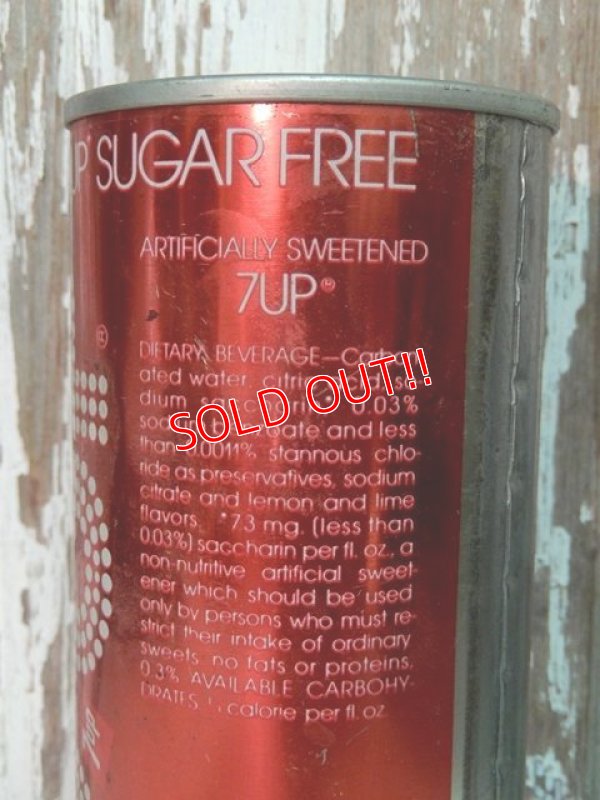 画像3: dp-140707-03 Sugar Free 7up / 70's 12oz fl Steel Can