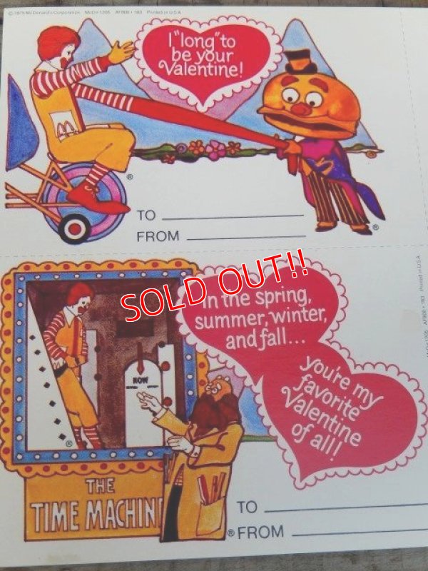 画像2: ct-140701-07 McDonald's / 1975 Valentine's Card (B)