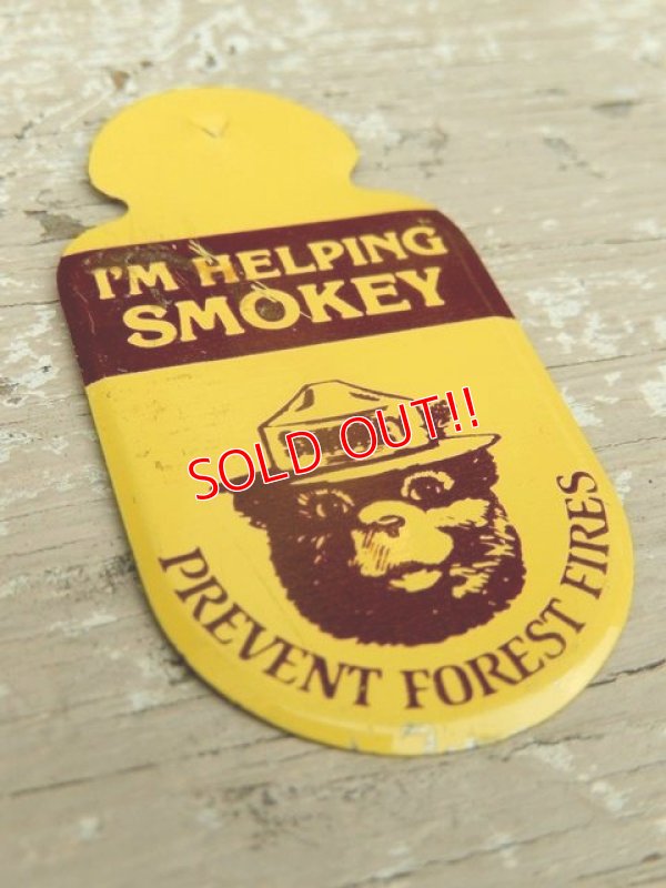 画像2: ct-140715-15 Smokey Bear / 70's "I'M HELPING SMOKEY" Pins