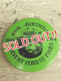ct-140715-14 Smokey Bear / 80's Pinback "40th Birthday Prevent Forest Fires"