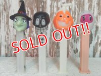 pz-130917-04 Halloween / 2000's PEZ Dispenser Set of 4