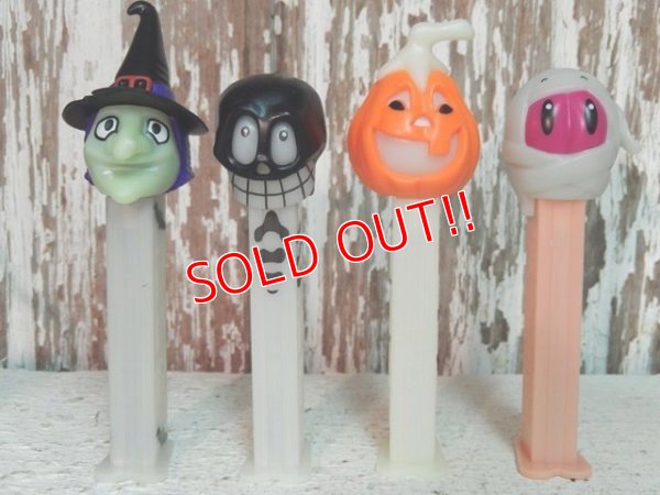 画像1: pz-130917-04 Halloween / 2000's PEZ Dispenser Set of 4