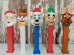 画像1: pz-130917-04 Christmas / 2000's PEZ Dispenser Set of 5 (1)