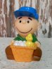 画像1: ct-140812-25 PEANUTS / McDonald's 1990 Meal Toy Under-3 "Charlie Brown's Egg Basket" (1)