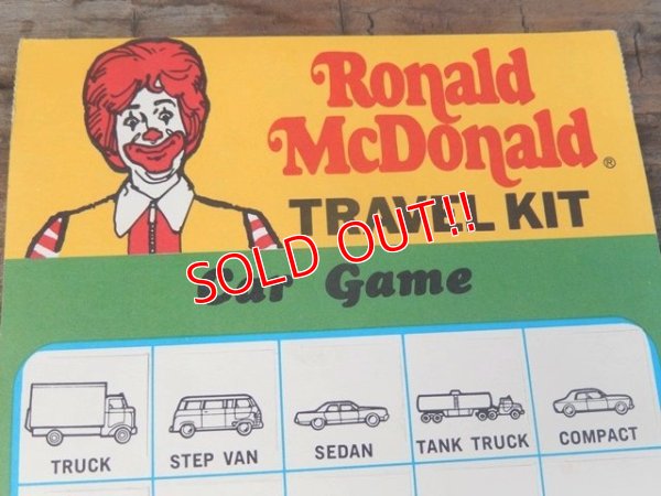 画像2: ct-140701-20 McDonald's / Ronald McDonald 70's-80's Travel Kit Car Game