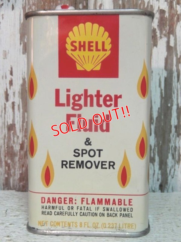 画像1: dp-140718-06 Shell / 60's Lighter Fluid & Spot Remover Oil Can