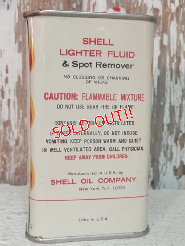 画像4: dp-140718-06 Shell / 60's Lighter Fluid & Spot Remover Oil Can