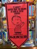 画像1: ct-140617-02 PEANUTS / 60's Banner "Linus" Red (1)