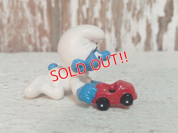 画像3: ct-140805-49 Baby Smurf / PVC "Playing toy car" #20215