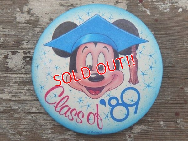 画像1: pb-130909-01 Mickey Mouse / Class of '89 Pinback