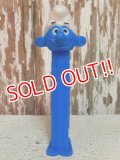 pz-130917-04 Smurf / 90's PEZ Dispenser (Blue stem)