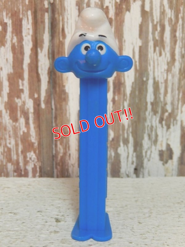 画像1: pz-130917-04 Smurf / 90's PEZ Dispenser (Blue stem)