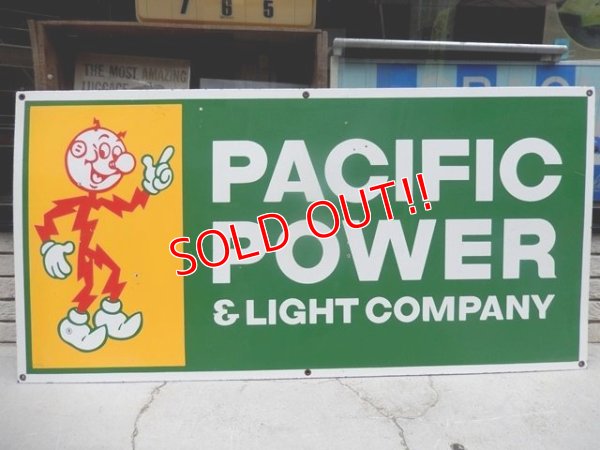 画像1: dp-111215-04 Reddy Kilowatt / "PACIFIC POWER & LIGHT COMPANY" 60's sign