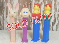 pz-130917-04 Easter / Early 90's PEZ Dispenser set of 4