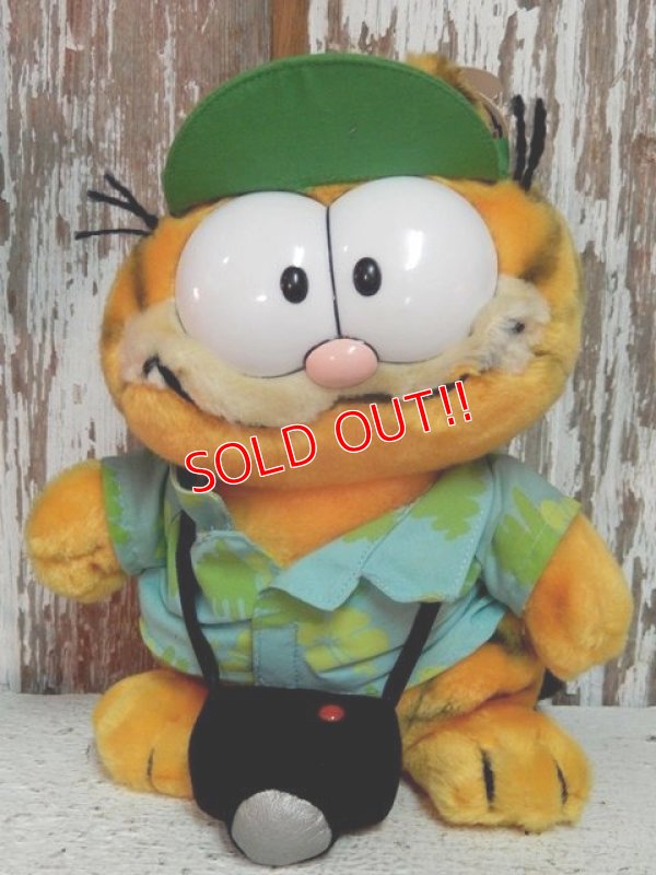 画像1: ct-140909-25 Garfield / R.DAKIN 80's Plush Doll "Camera"