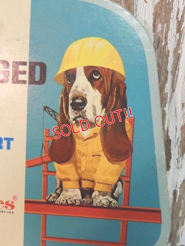 画像2: ct-141001-23 Hush Puppies / 70's Cardboard sign "Rugged with Steel Shank Support"