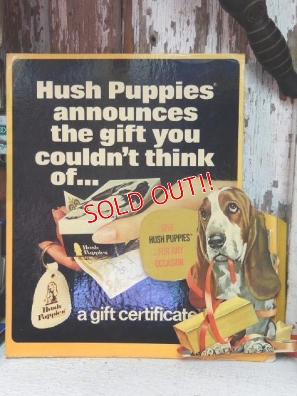 画像1: ct-141001-26 Hush Puppies / 70's Cardboard sign "Give Hush Puppies ...For Any Occasion"